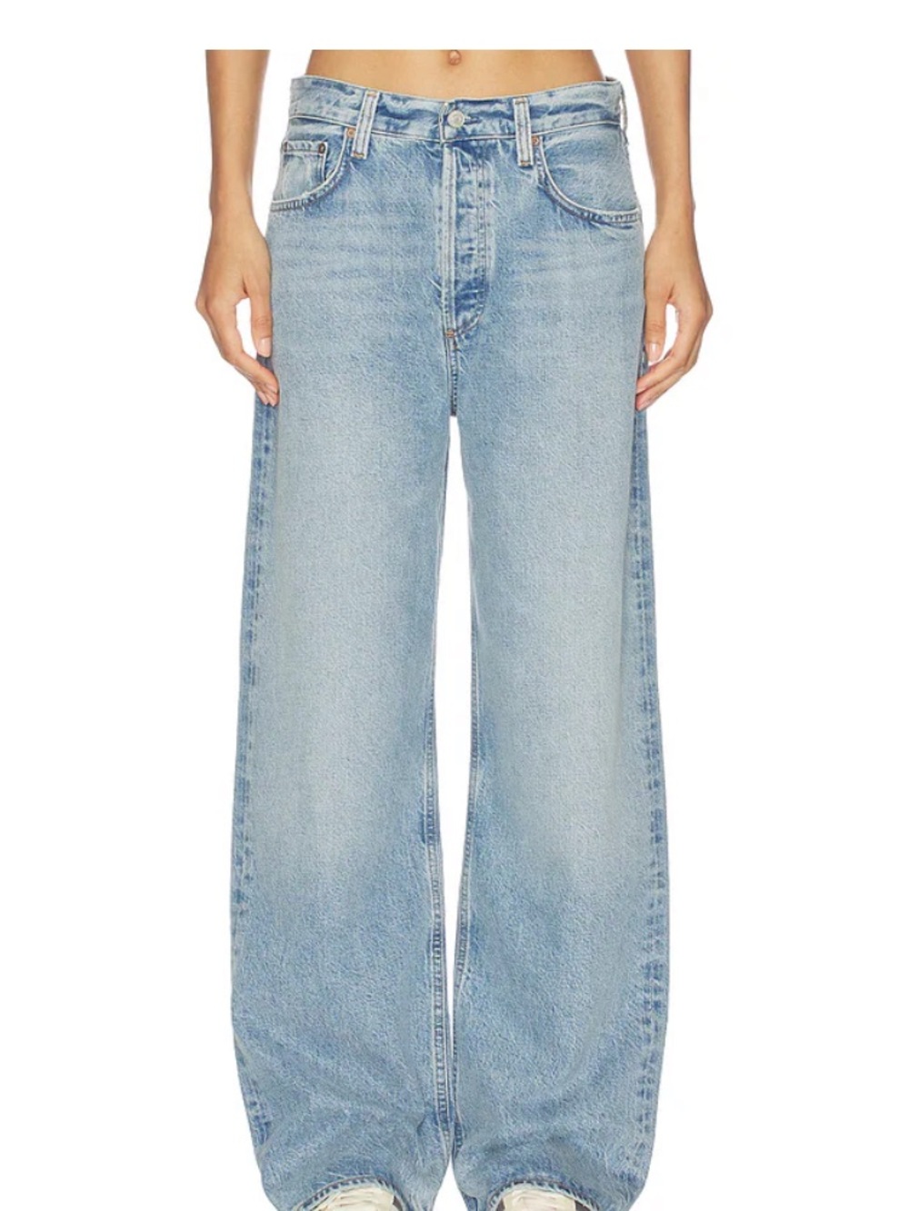 Agolde Light Blue Wide Leg Baggy - Picture 1 of 4